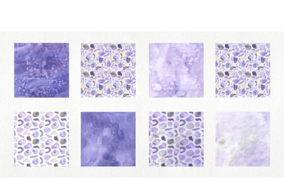 Watercolor Abstract Very Peri Digital Papers 