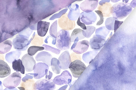 Watercolor Abstract Very Peri Digital Papers 