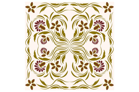 Folk Flowers Pattern Floral Print Ethnic Art