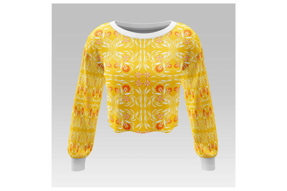 Folk Flowers Pattern Floral Print Ethnic Art
