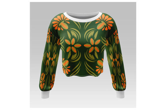 Folk Flowers Pattern Floral Print Ethnic Art