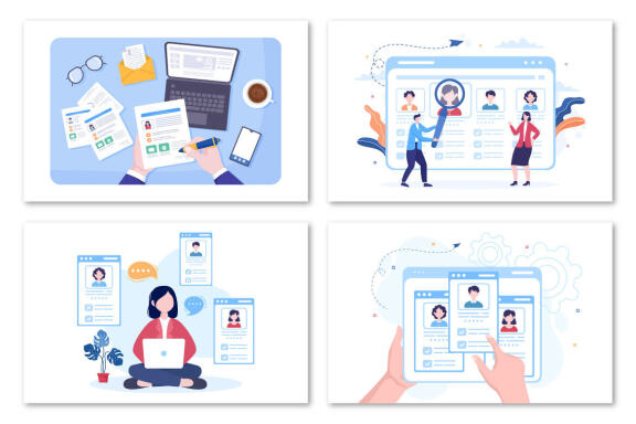 16 Employment Agency Illustration