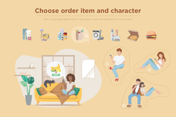 Delivery illustration creator