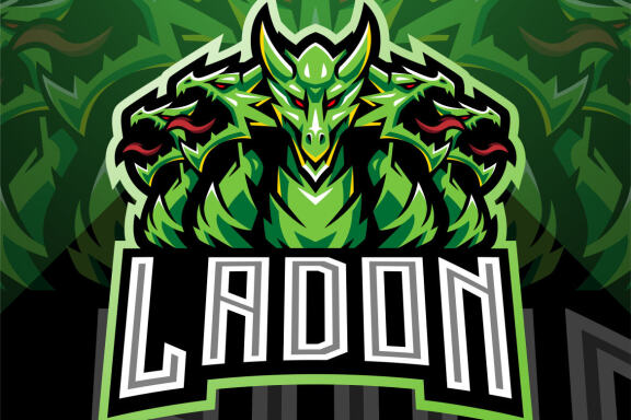 Ladon Esport Mascot Logo 