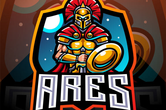 Ares Esport Mascot Logo