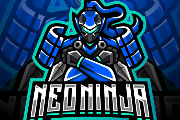 Neo Ninja Esport Mascot Logo 