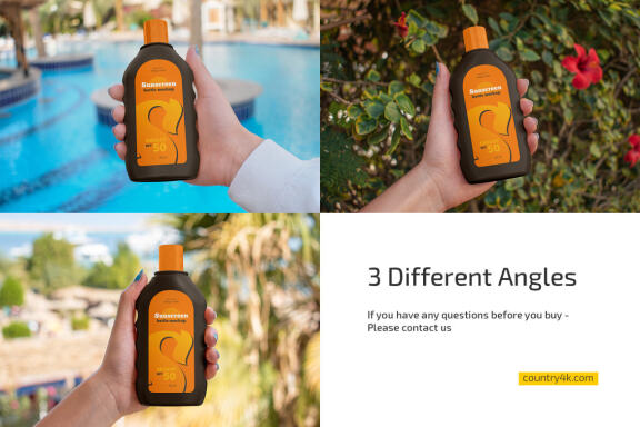 Sunscreen Bottle Mockup Set