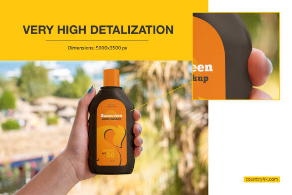 Sunscreen Bottle Mockup Set