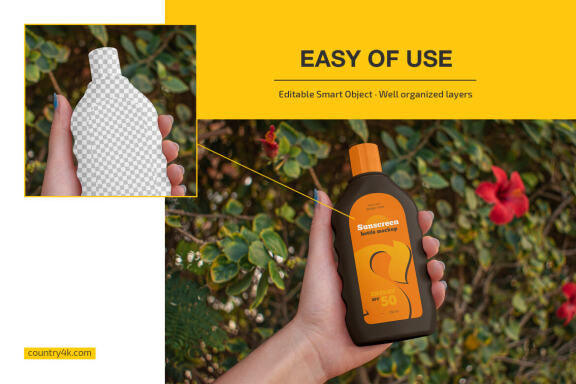 Sunscreen Bottle Mockup Set
