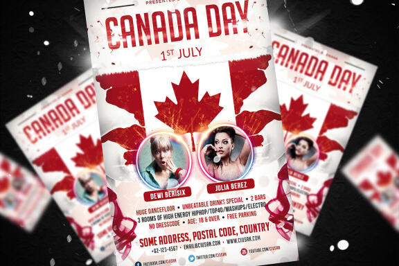 Canada Day Flyer Template