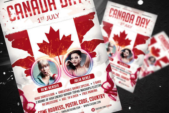 Canada Day Flyer Template