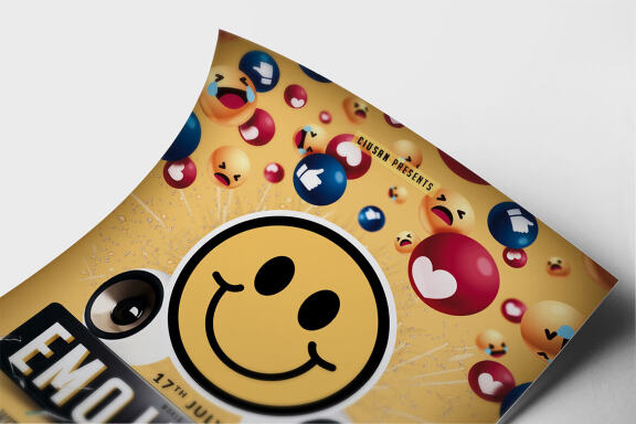 World Emoji Day Flyer Template