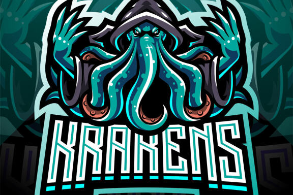 Kraken Octopus Esport Mascot Logo 
