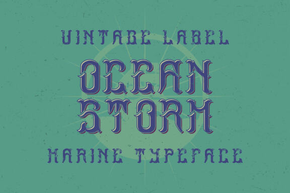 Ocean storm font