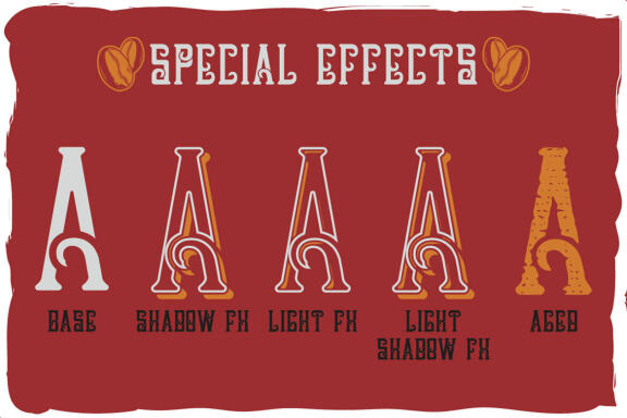 Raw coffee font