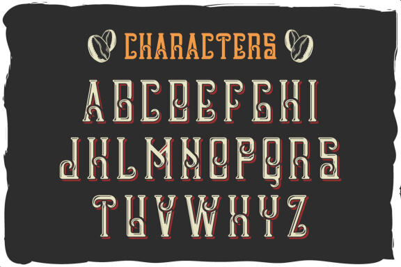 Raw coffee font