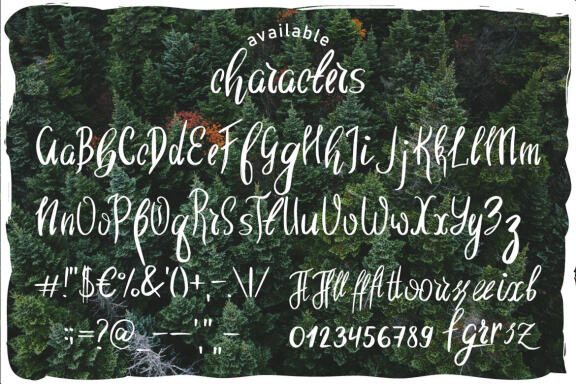 Wild nature font