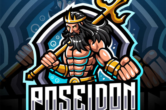 Poseidon Esport Mascot 