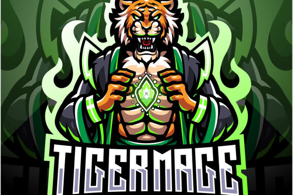 Tiger Mage Esport Mascot