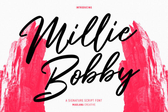 Millie Bobby Signature Script Font
