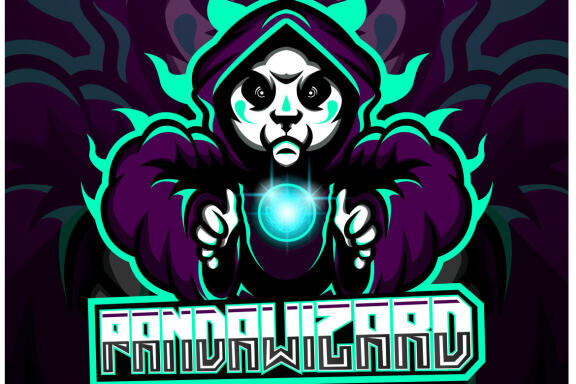 Panda Wizard Esport Mascot