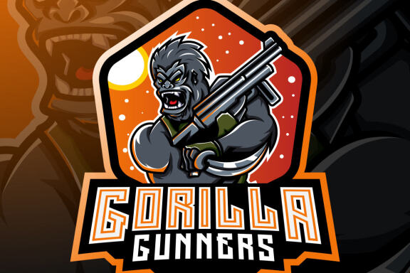 Gorilla Gunners Esport Mascot 