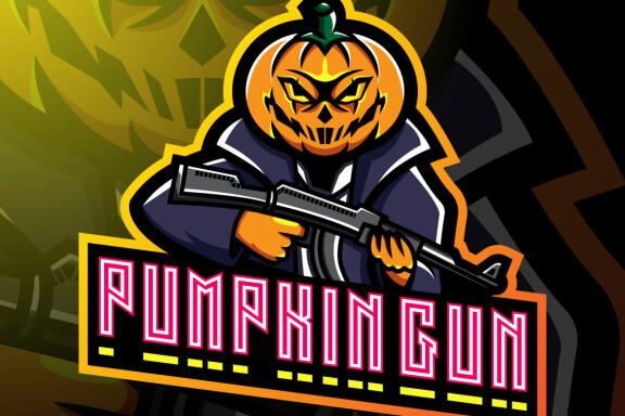 Pumpkin Gunners Mascot