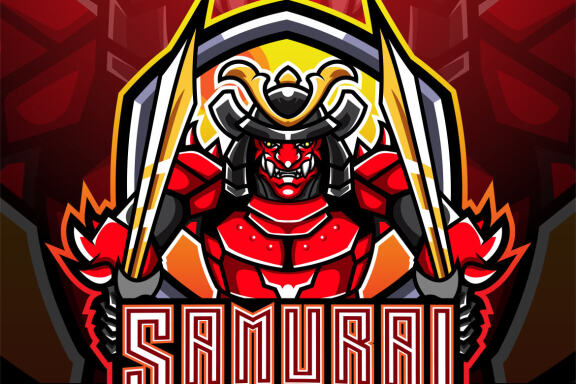 Samurai Warrior Esport Mascot