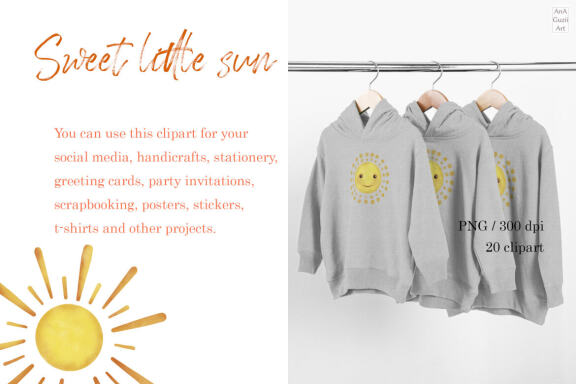 Cute Suns FREE Clipart