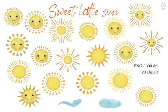 Cute Suns FREE Clipart