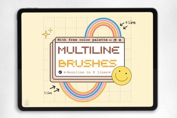 Multiline Brushes for Procreate