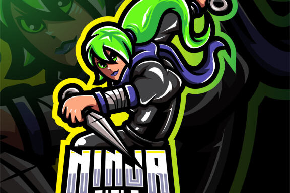 Ninja Girls Esport Mascot