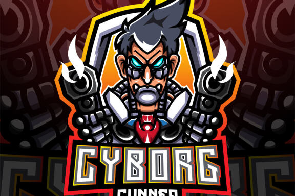 Cyborg Gunners Esport Mascot