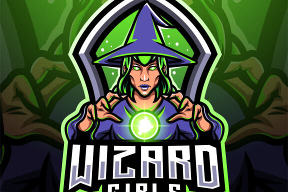 Wizard Girls Esport Mascot