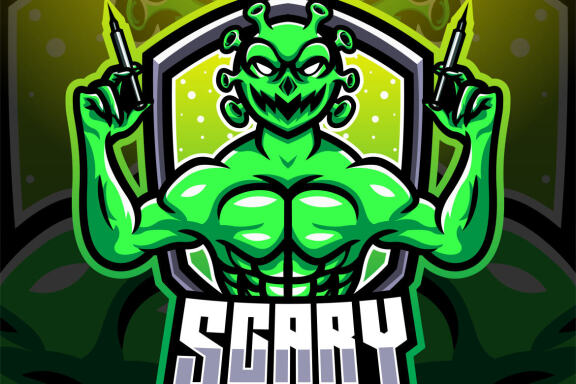 Scary Corona Esport Mascot
