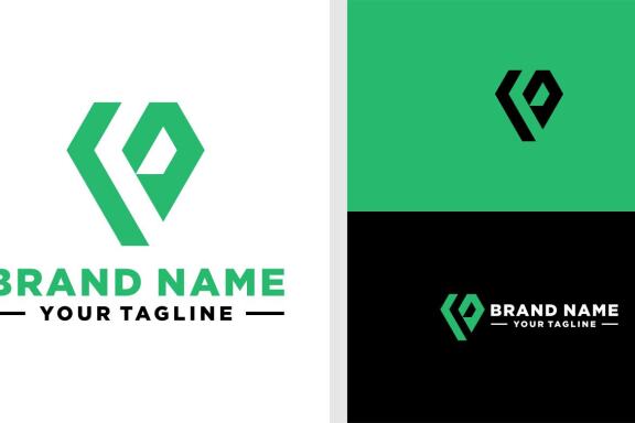 FD LOGO MONOGRAM GEOMETRIC UNIQUE EDITABLE