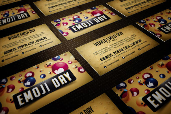 World Emoji Day Invitation Card