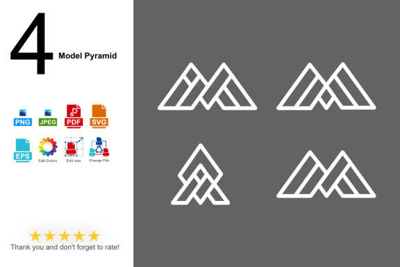 4 M Logo FREE Shapes