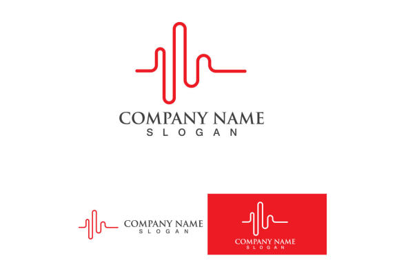 Heart Beat logo and symbol vector 
