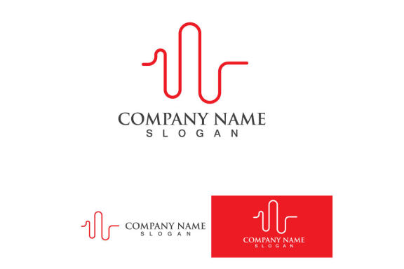 Heart Beat logo and symbol vector 