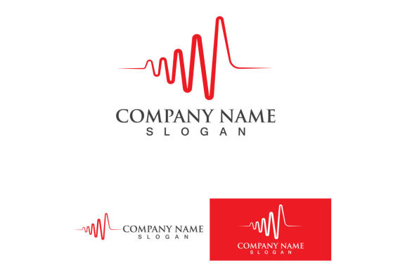 Heart Beat logo and symbol vector 