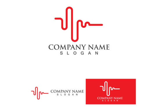 Heart Beat logo and symbol vector 