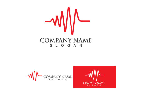 Heart Beat logo and symbol vector 