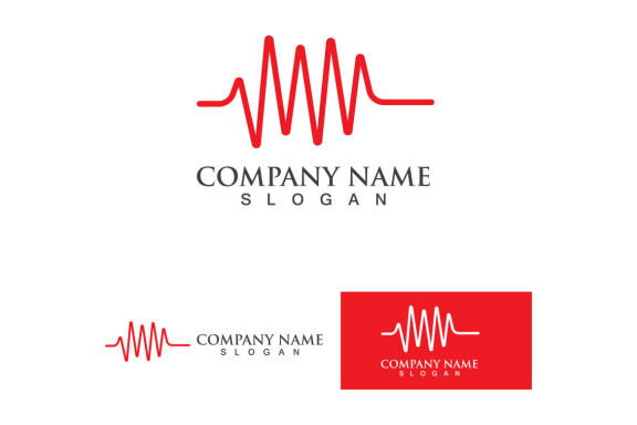 Heart Beat logo and symbol vector 