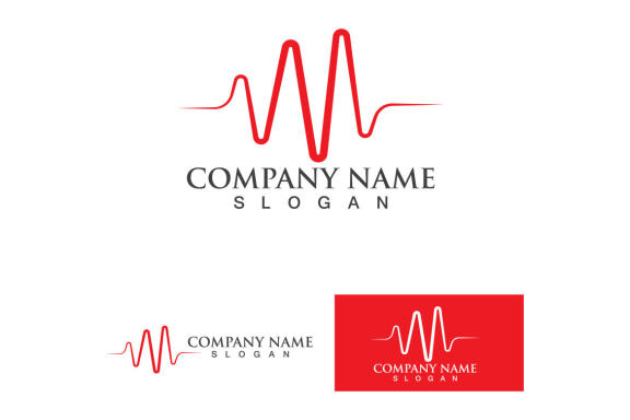 Heart Beat logo and symbol vector 