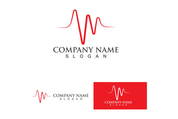Heart Beat logo and symbol vector 