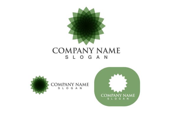Eco Leaf Green nature Logo vector  template 