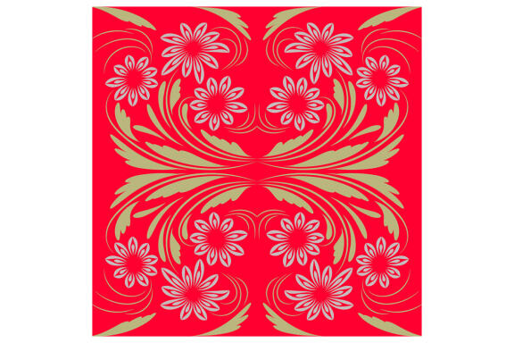 Folk Flowers Pattern Floral Print Ethnic Art