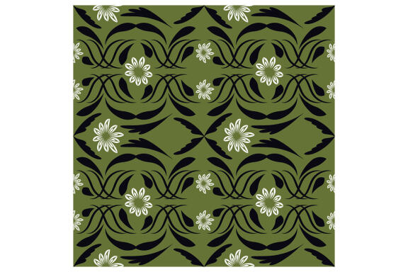 Folk Flowers Pattern Floral Print Ethnic Art