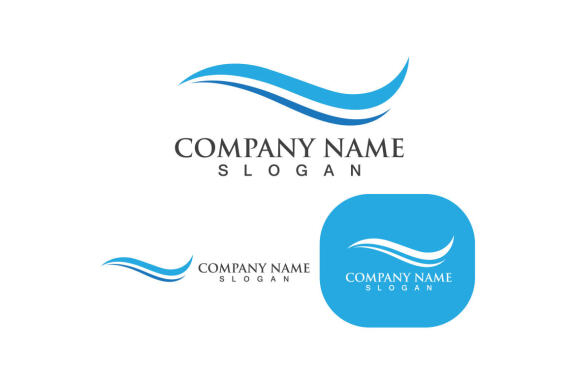 Wave wave logo vector and template icon